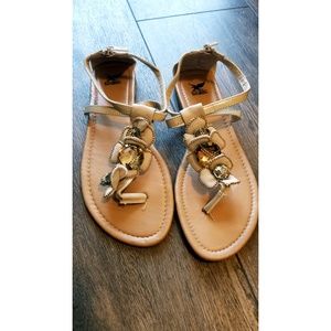 Floral strappy sandals